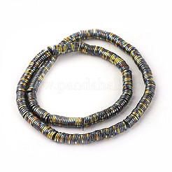 Electroplated Non-magnetic Synthetic Hematite Beads Strands&nbsp;G-P408-Q-8x2