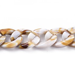 Acrylic Curb Chains&nbsp;AJEW-JB00505-04