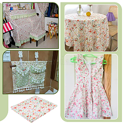 3M Flower Pattern Polyester Fabric&nbsp;DIY-FG0008-78