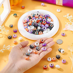 120Pcs 12 Colors Opaque Resin European Beads&nbsp;RESI-TA0004-80