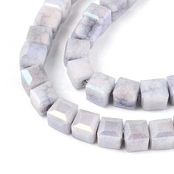 Anti-Tarnish Electroplate Glass Beads Strands&nbsp;GLAA-T025-4mm-10A