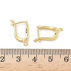 Brass Hoop Earring Findings&nbsp;KK-G536-07G