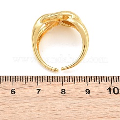 真鍮のカフオープンリング  鉛フリー＆カドミウムフリー  長持ちメッキ  ラックめっき  18KGP本金メッキ  18mm  usサイズ8 1/2(18.5mm)&nbsp;KK-CBA5A76-06G-02