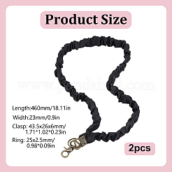 2Pcs Polyester ID Card Name Card Straps&nbsp;DIY-HY0003-74