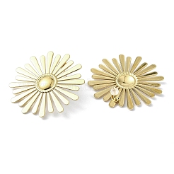 304 Stainless Steel Flower Stud Earring for Women&nbsp;EJEW-C092-02G