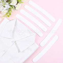 男性用ドレスシャツ用プラスチックカラーステイ  ホワイト  217x26x0.7mm  8pc&nbsp;AJEW-HY0003-21C