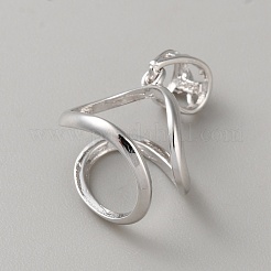 Sterling Silver Pendant Cabochon Setting&nbsp;STER-WH0008-55P
