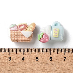 Strawberry Theme Opaque Resin Cabochons&nbsp;RESI-K043-28