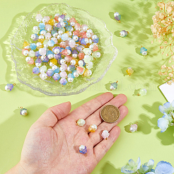 112Pcs 7 Colors Glass Pendants&nbsp;PALLOY-DC00036
