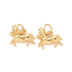 Unicorn Brass Pendant Rhinestone Settings&nbsp;KK-G435-17G