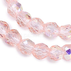 Transparent Glass Beads Strands&nbsp;EGLA-N028-01A-A10