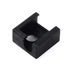 シリコーンカバーキャップ  ウェディングドレスの生地を縫うため  DIYミシン用品  ブラック  23x23x14mm  穴：7mm＆9mm  インナーサイズ：15mm&nbsp;FIND-WH0072-81