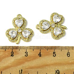 Eco-Friendly Brass Micro Pave Cubic Zirconia Pendants&nbsp;KK-A204-03G