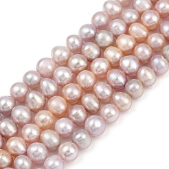 Natural Cultured Freshwater Pearl Beads Strands&nbsp;PEAR-I007-07X-03E