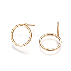 Brass Stud Earrings&nbsp;X-EJEW-F189-03G-NF