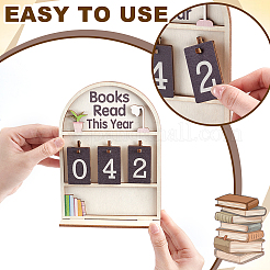 Arch Wood Books Read This Year Counter&nbsp;DIY-WH0899-973