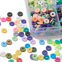 2400Pcs 15 Colors Handmade Polymer Clay Beads&nbsp;CLAY-YW0001-41