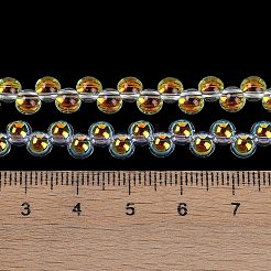 電気メッキガラスビーズセット  パール光沢メッキ  電球  クリアAB  5mm  穴：1mm  約98個/連  15.35''（39センチメートル）&nbsp;GLAA-Q105-01B