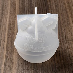 香りのキャンドル型  クリスマスのテーマのシリコンモールド  クリスマス鐘  78x76x80mm  内径：55x47mm&nbsp;LS-DIY-Q029-03B