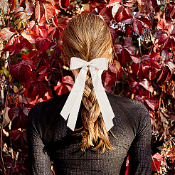 Big Bowknot Polyester Alligator Hair Clips&nbsp;AJEW-CP0008-42B-04
