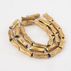 Fish Electroplated Non-magnetic Synthetic Hematite Bead Strands&nbsp;G-M232-09G