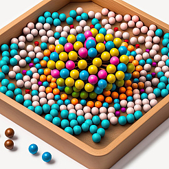 1500Pcs Wood Beads&nbsp;WOOD-FH0002-43