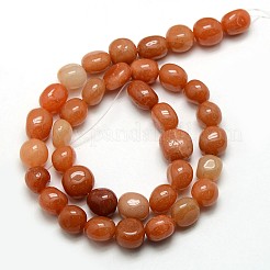 Natural Red Aventurine Nuggets Beads Strands&nbsp;G-L154-12
