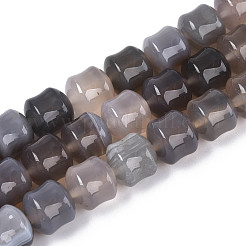 Natural Grey Agate Beads Strands&nbsp;G-N353-06A-07