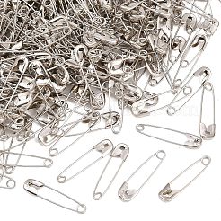 アイアン製安全ピン  プラチナ  22x5x2mm  ピン：0.3mm  約1000個/袋&nbsp;NEED-D006-22mm