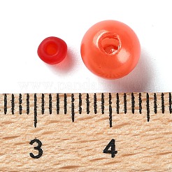 DIY 10グリッド ABSプラスチック&ガラスシードビーズジュエリー作りファインディングビーズキット  ラウンド＆ロンデル  サンゴ  2~6x1.5~5.5mm  穴：0.8~1.6mm&nbsp;DIY-G119-01D