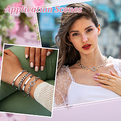 304ステンレススチール製スプリングゲート留め具5個  ステンレス鋼色  12x2.5mm  内径：7.5mm&nbsp;STAS-HY0002-14P