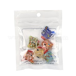 6Pcs 6 Colors Handmade Lampwork Beads&nbsp;LAMP-FS0001-56