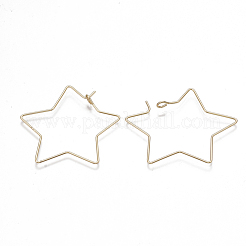 Brass Earring Hooks&nbsp;X-KK-T038-426G