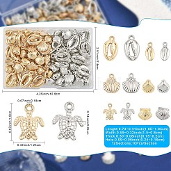 120Pcs 12 Styles CCB Plastic Pendants Sets&nbsp;CCB-FS0001-14