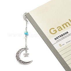 Tibetan Style Alloy Hook Bookmarks&nbsp;AJEW-JK00194