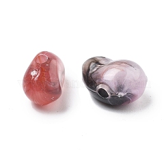 透明なアクリルビーズ  ナゲット  5~11x6~9x4~7mm  穴：1.2~1.5mm  約600個/100g&nbsp;TACR-P013-A02-B