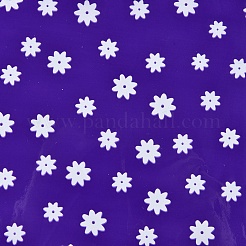 配向ポリプロピレン（opp）プラスチックギフト包装紙  クリスマステーマ  リンゴ用  キャンディ  花柄とフラットラウンド  インディゴ  58.5x0.003cm  20個/袋&nbsp;LS-AJEW-F043-01E