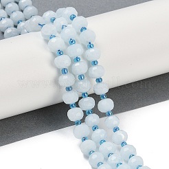Natural Dyed White Jade Beads Strands&nbsp;G-H057-A22-13