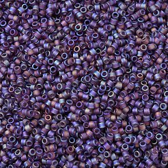 MIYUKIデリカビーズ  シリンダー  日本製シードビーズ  11/0  （db0869)マット透明モーブab  1.3x1.6mm  穴：0.8mm  約100000個/500g&nbsp;SEED-MY11-DB0869