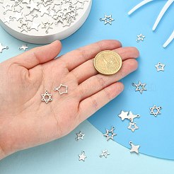 100Pcs 10 Styles 201 Stainless Steel Charms&nbsp;STAS-CJ0002-21
