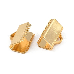 SHEGRACE Brass Ribbon Crimp Ends&nbsp;XGR0060G-59G