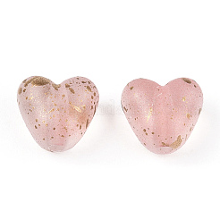 Transparent Frosted Spray Painted Acrylic Beads&nbsp;FACR-TAC0004-02C