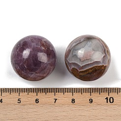 Natural Amethyst Lace Agate Sphere Beads&nbsp;G-H325-02