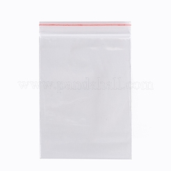 再封可能なプラスチック製包装袋  トップシール  セルフシールバッグ  長方形  透明  10x7cm  片側の厚さ：2ミル（0.05mm）&nbsp;OPP-Q002-7x10cm