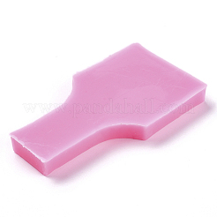 食品グレードのシリコンモールド  フォンダン型  DIYケーキデコレーション用  チョコレート  キャンディ  UVレジン＆エポキシ樹脂ジュエリー作り  道標  濃いピンク  81x45x8mm  内径：68x31mm&nbsp;DIY-L026-145