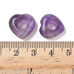 Natural Amethyst European Beads&nbsp;G-C252-01J