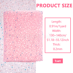 1 Yard Sequins Polyester Mesh Fabric&nbsp;DIY-FG0008-23B