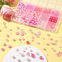 DIY ビーズペンダント用アクリルビーズ  ミックスカラー  4~20.5x4~12.5mm  穴：1.2~2mm&nbsp;OACR-FS0001-56