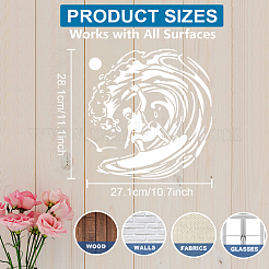 1Pc PET Hollow Out Drawing Painting Stencils&nbsp;DIY-MA0004-90B