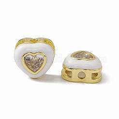 Rack Plating Brass Cubic Zirconia Beads&nbsp;KK-C007-16G